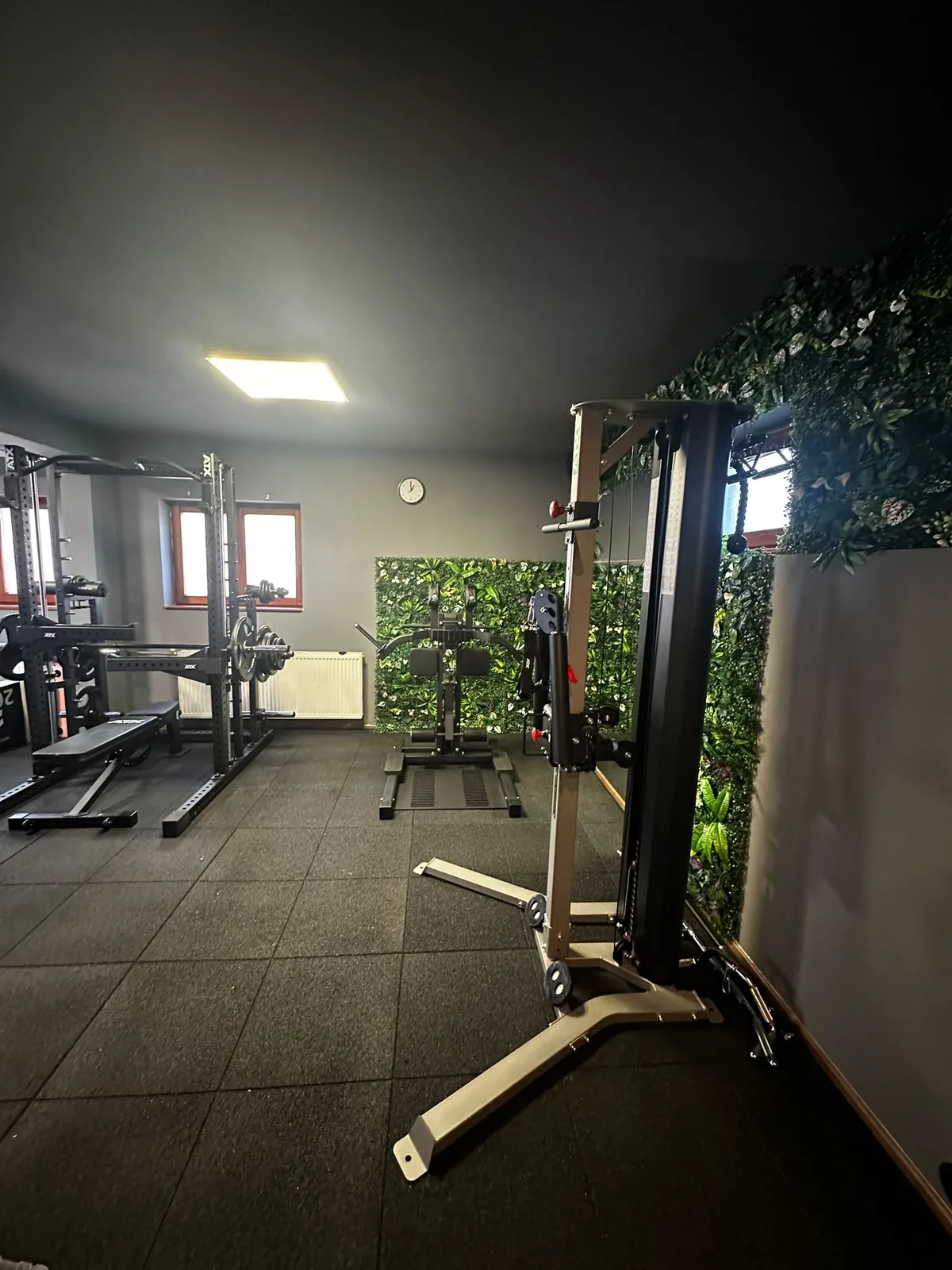 Modern gym equipment in main training area