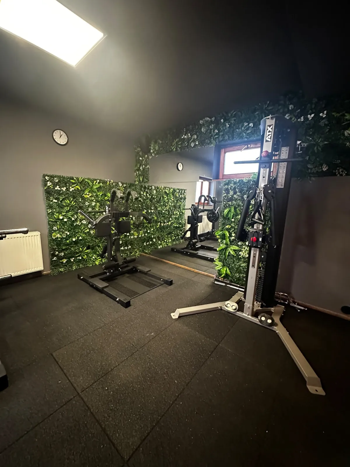 Modern gym equipment in main training area